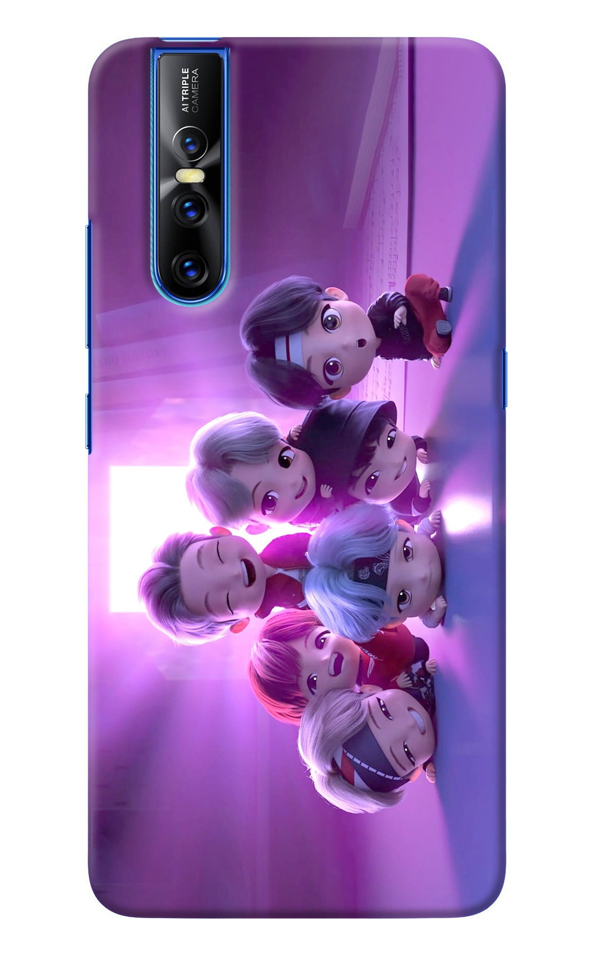 BTS Chibi Vivo V15 Pro Back Cover