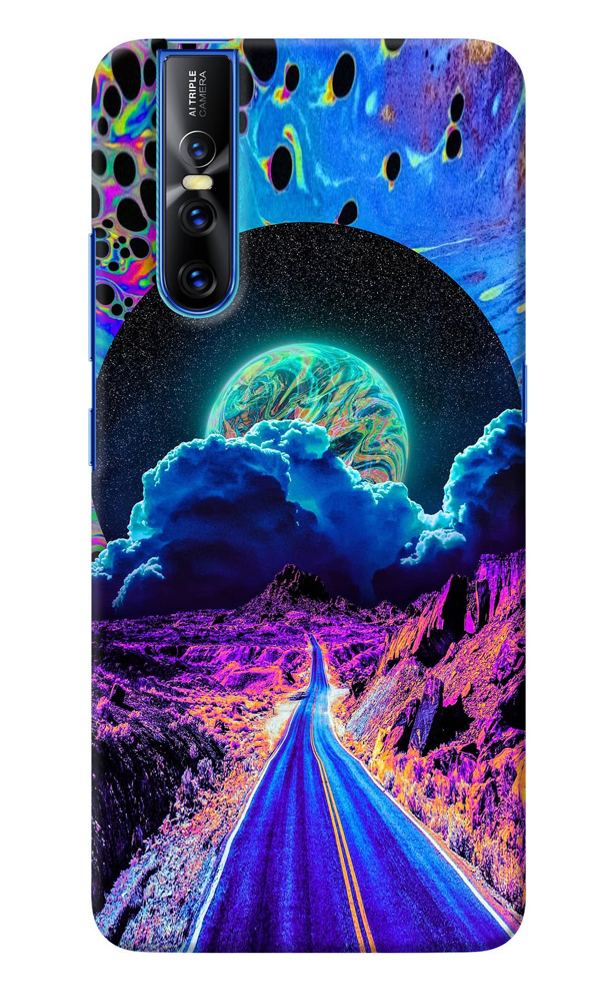 Psychedelic Painting Vivo V15 Pro Back Cover