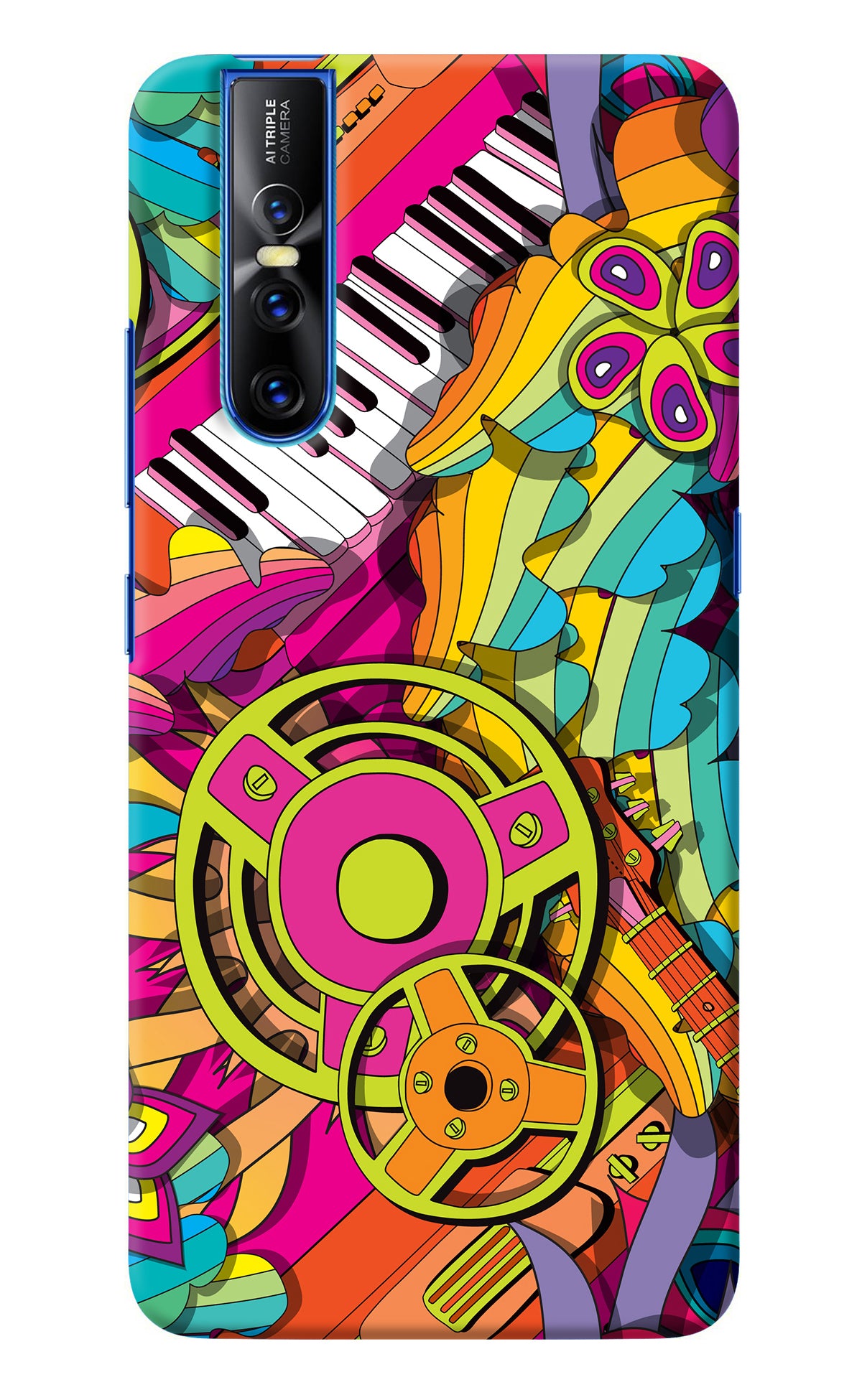 Music Doodle Vivo V15 Pro Back Cover