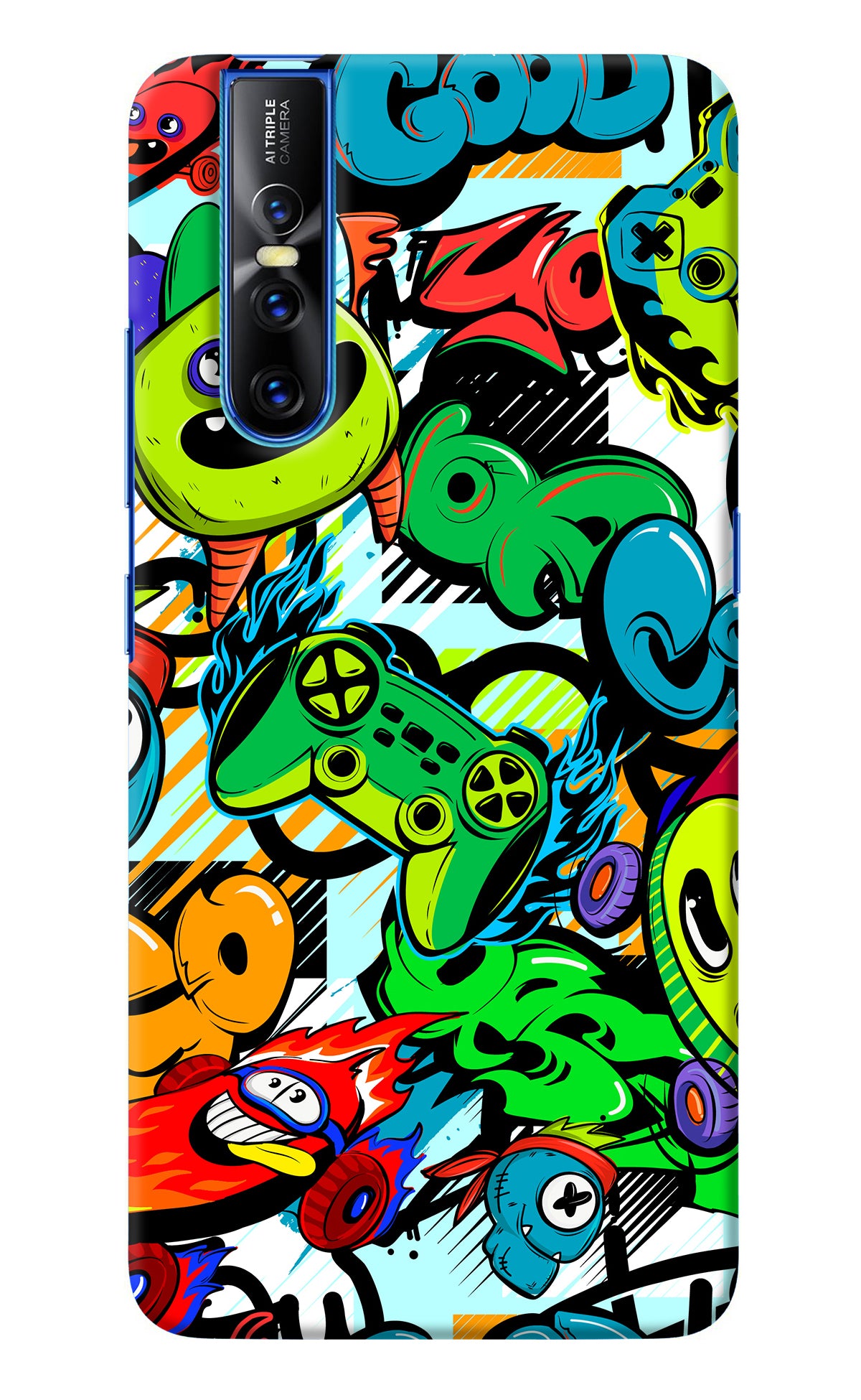 Game Doodle Vivo V15 Pro Back Cover