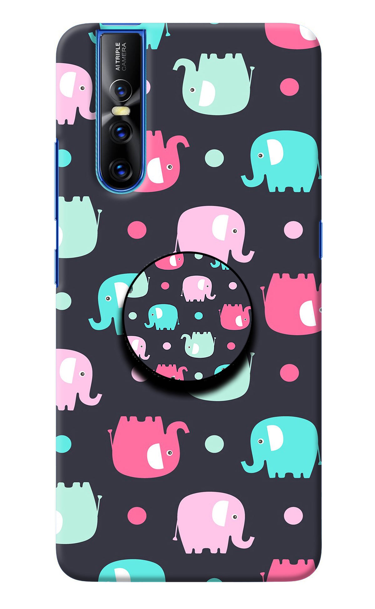 Baby Elephants Vivo V15 Pro Pop Case