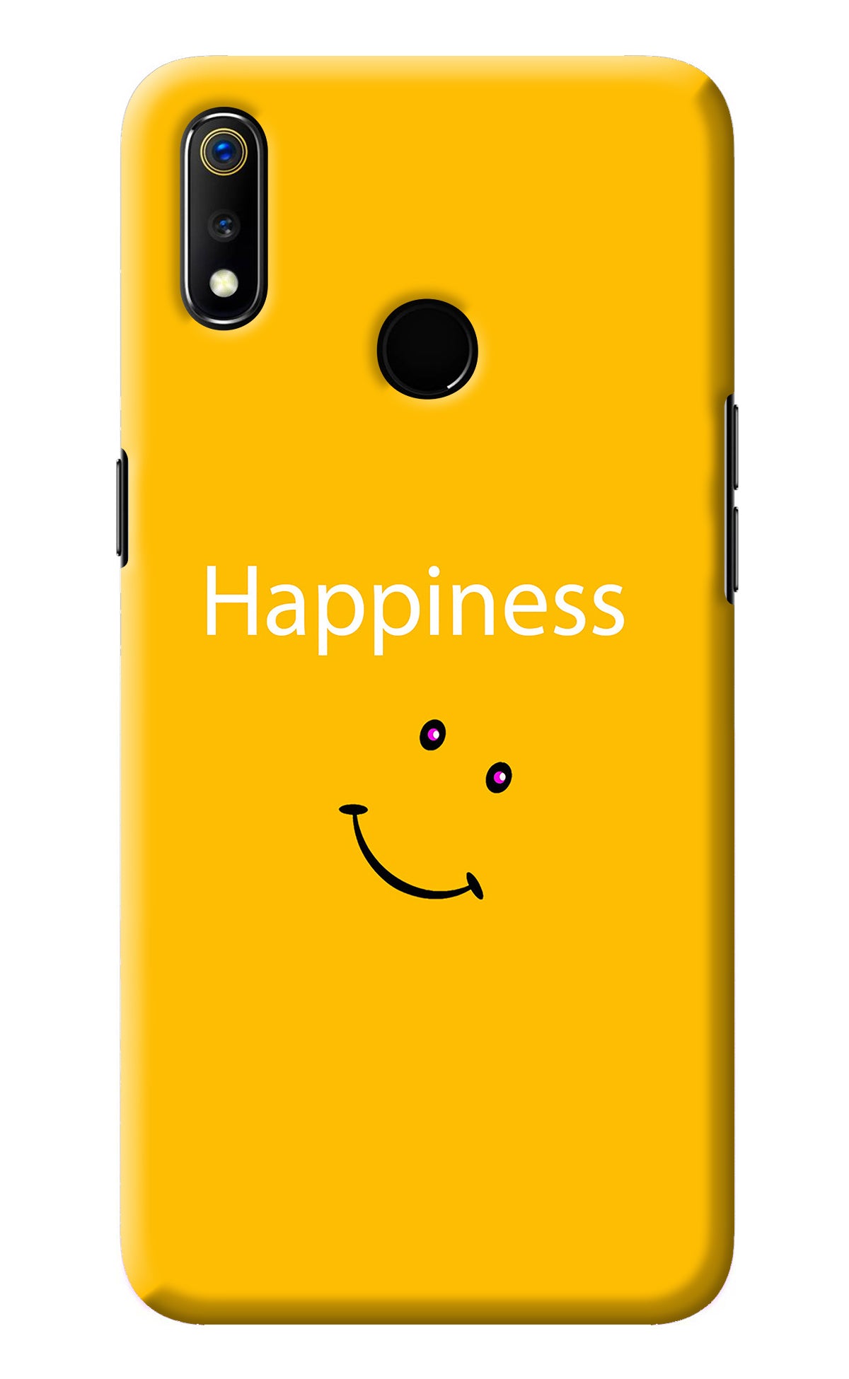 Happiness With Smiley Realme 3 Back Cover