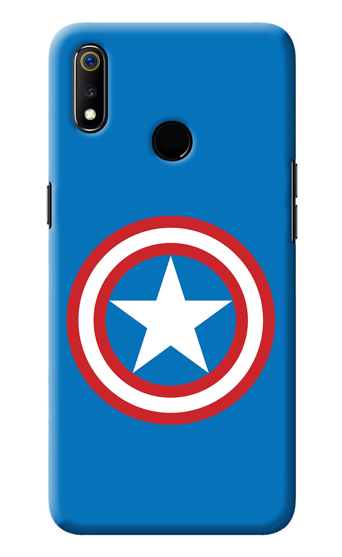 Captain America Logo Realme 3 Back Cover