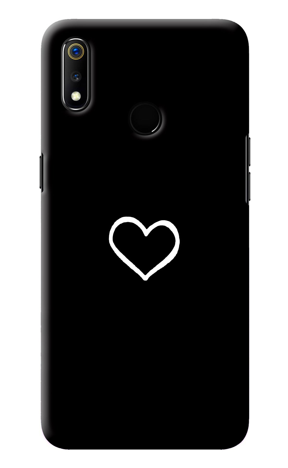 Heart Realme 3 Back Cover