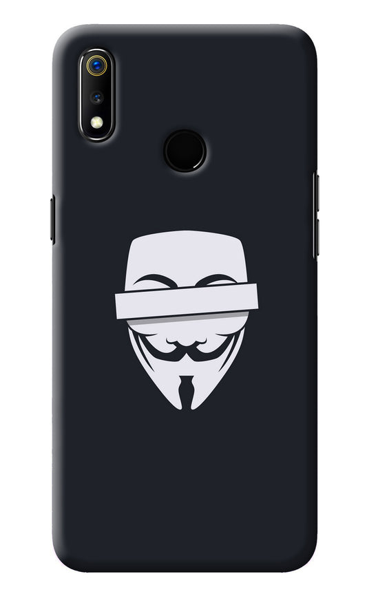 Anonymous Face Realme 3 Back Cover