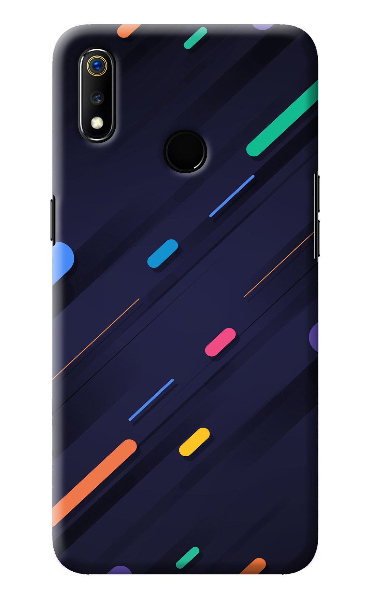 Abstract Design Realme 3 Back Cover