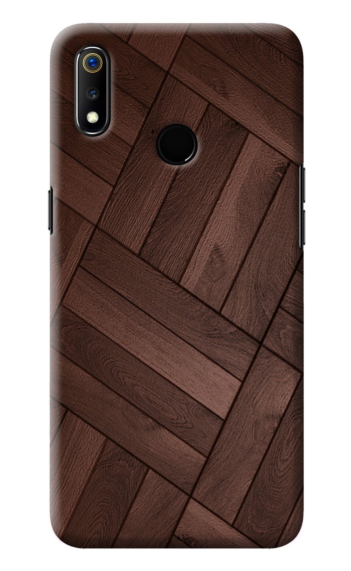 Wooden Texture Design Realme 3 Back Cover