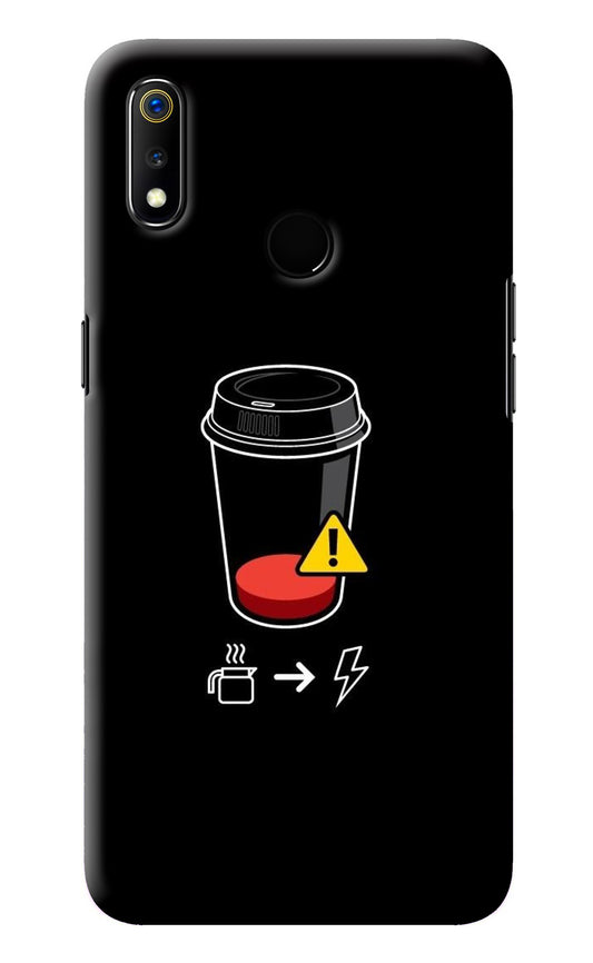 Coffee Realme 3 Back Cover