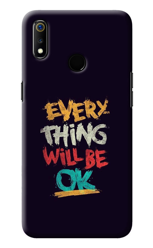 Everything Will Be Ok Realme 3 Back Cover