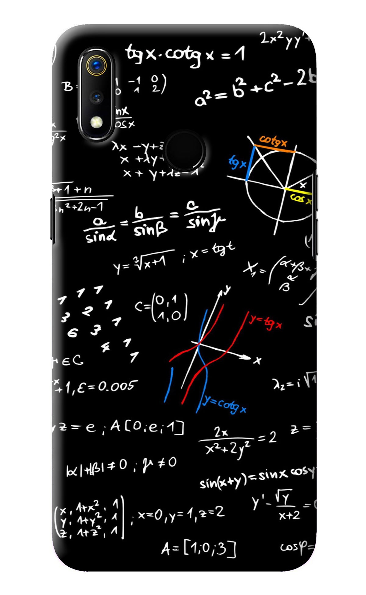 Mathematics Formula Realme 3 Back Cover