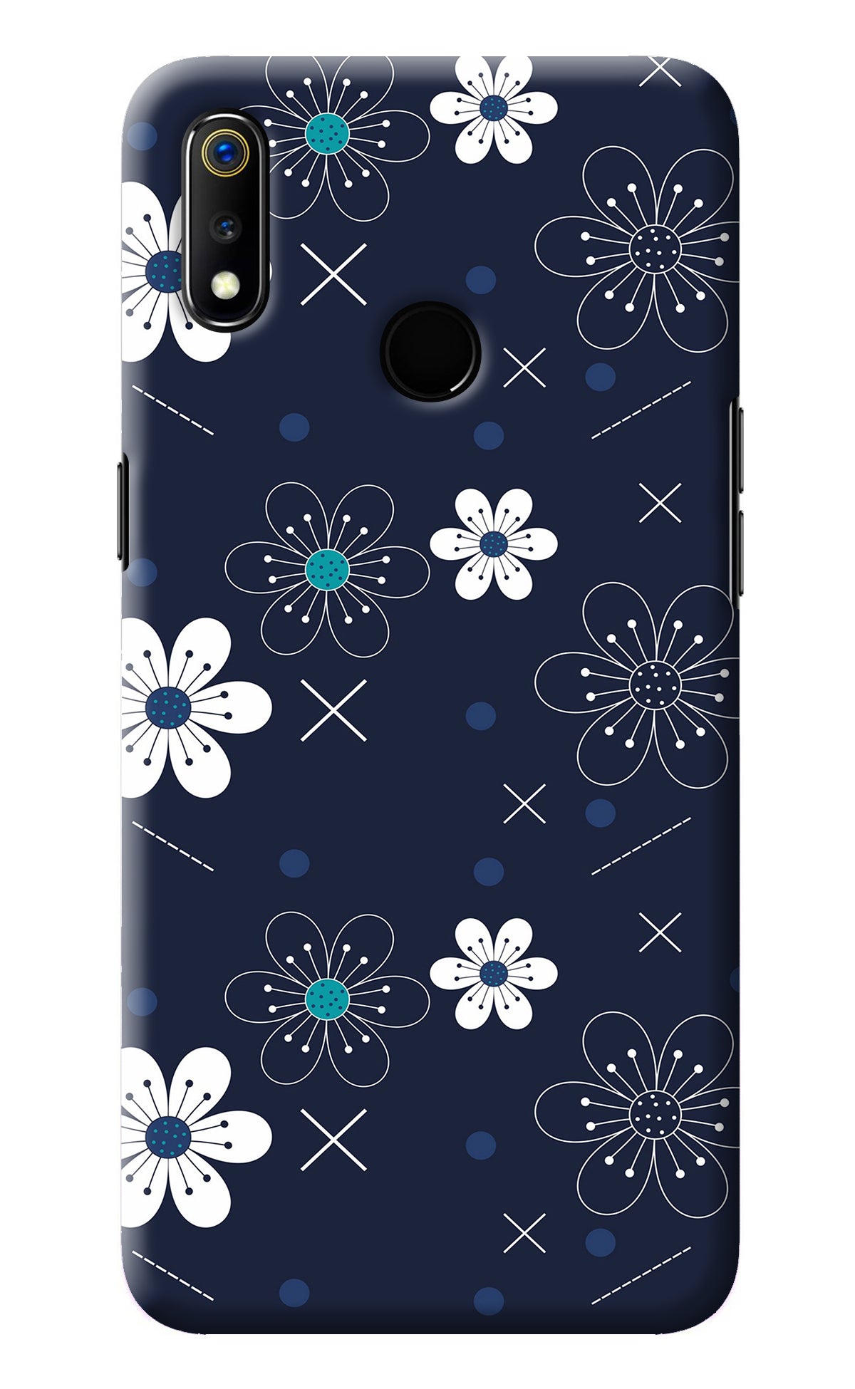 Flowers Realme 3 Back Cover