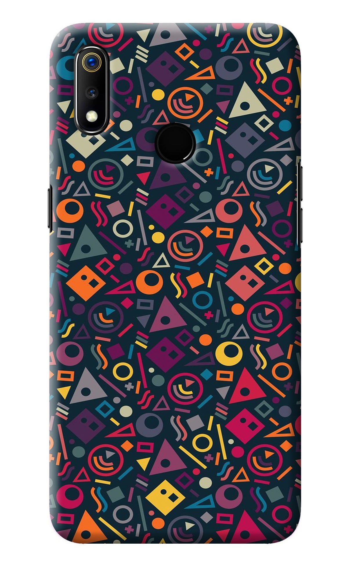 Geometric Abstract Realme 3 Back Cover