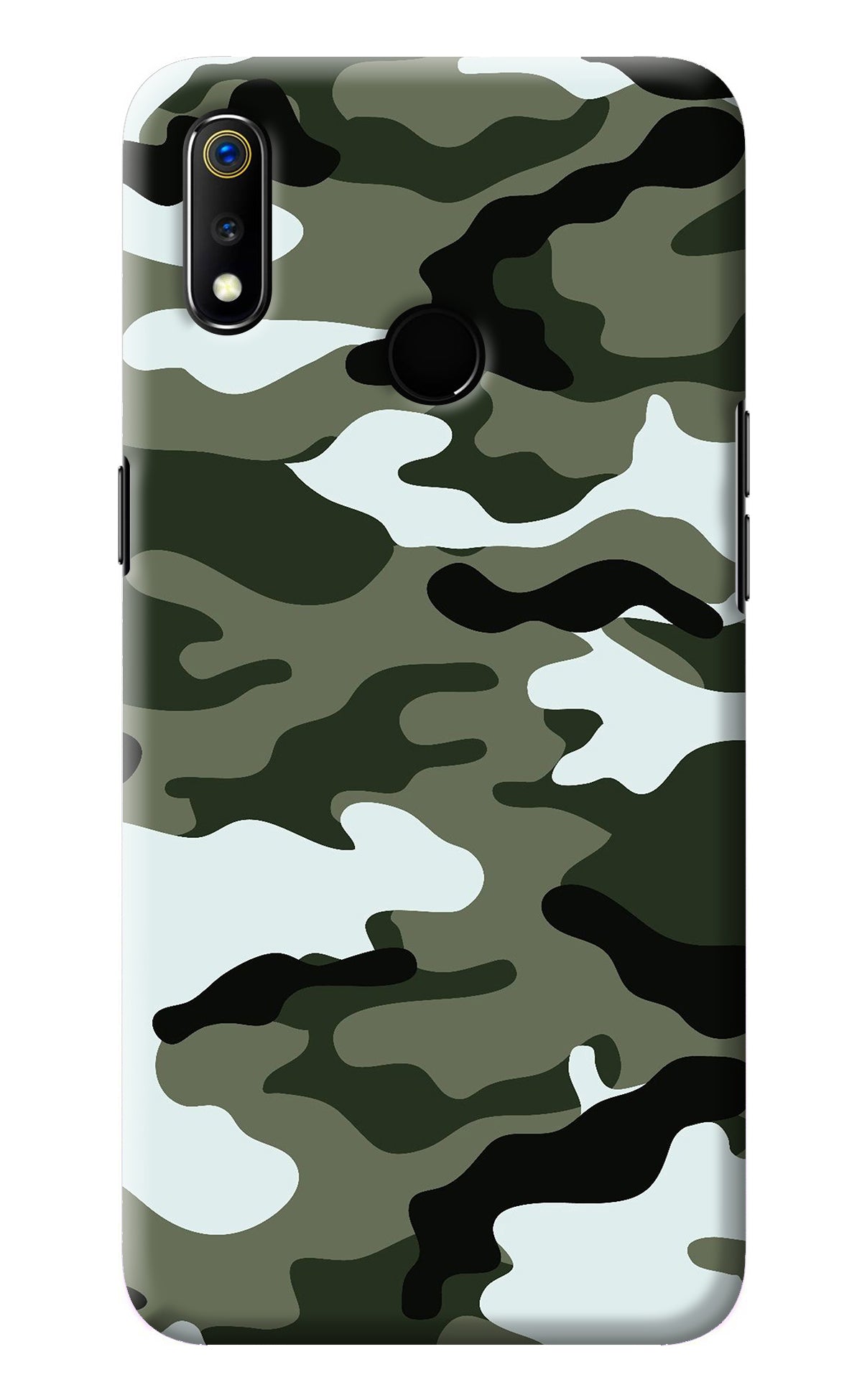Camouflage Realme 3 Back Cover