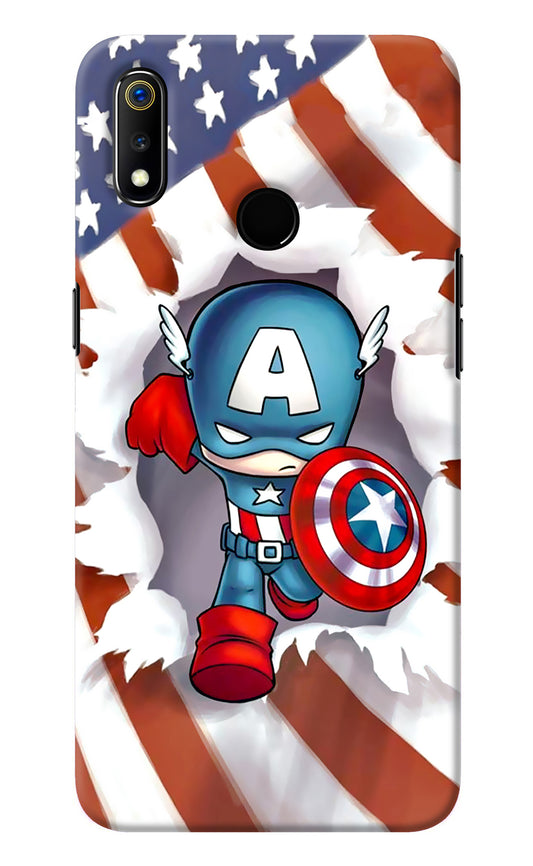 Captain America Realme 3 Back Cover