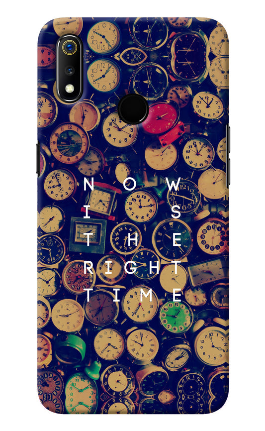 Now is the Right Time Quote Realme 3 Back Cover