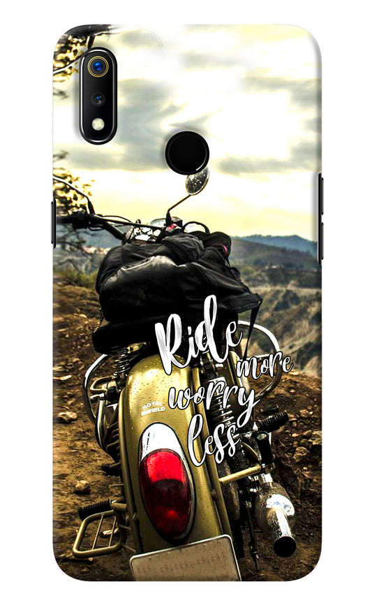 Ride More Worry Less Realme 3 Back Cover