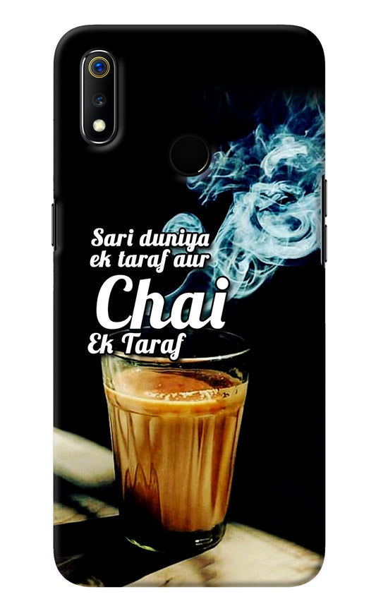 Chai Ek Taraf Quote Realme 3 Back Cover