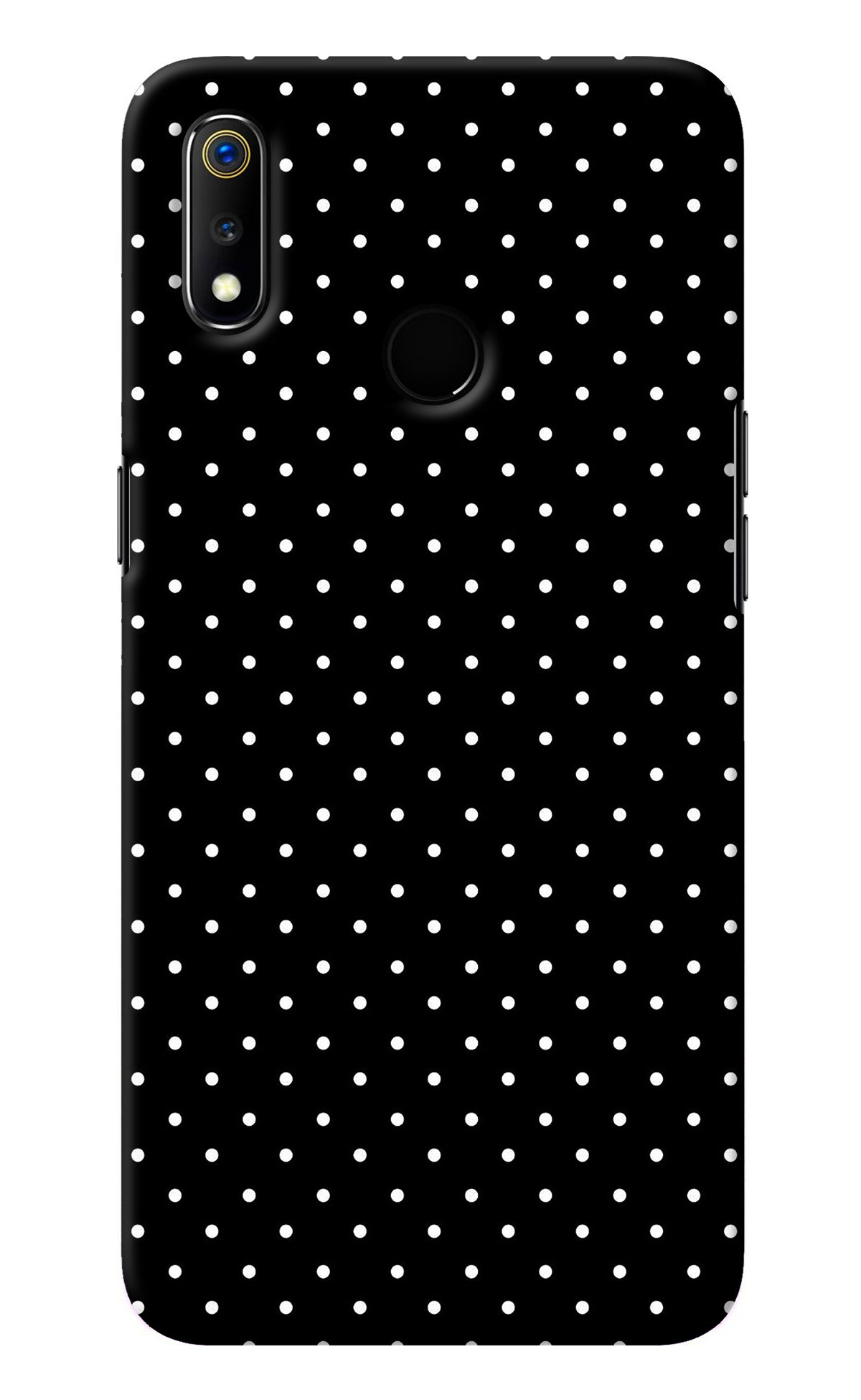 White Dots Realme 3 Back Cover