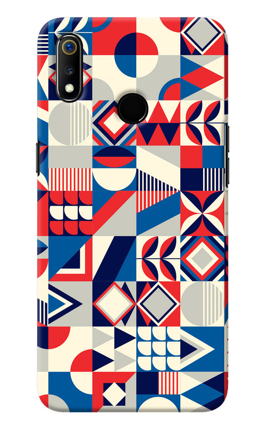 Colorful Pattern Realme 3 Back Cover