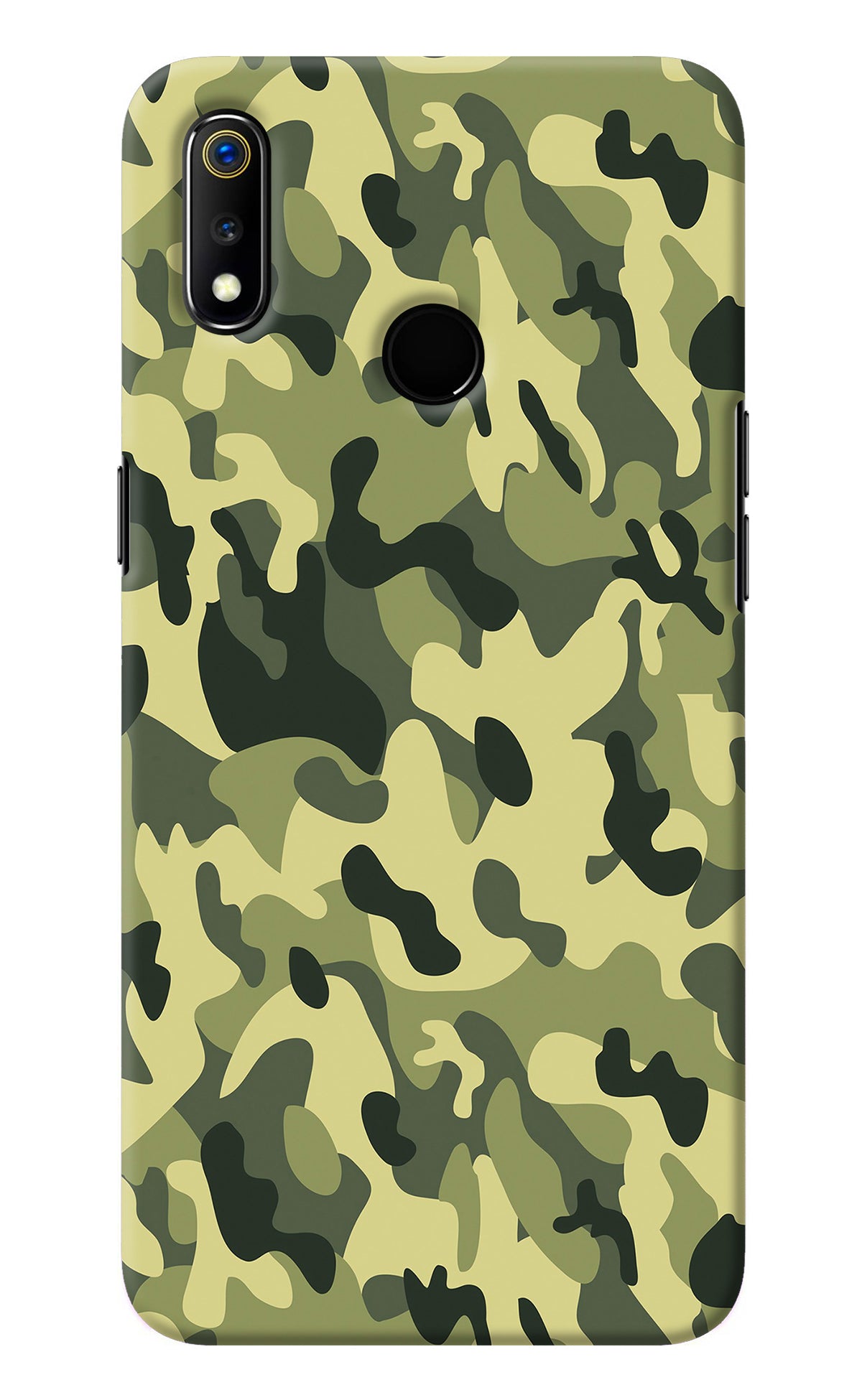 Camouflage Realme 3 Back Cover