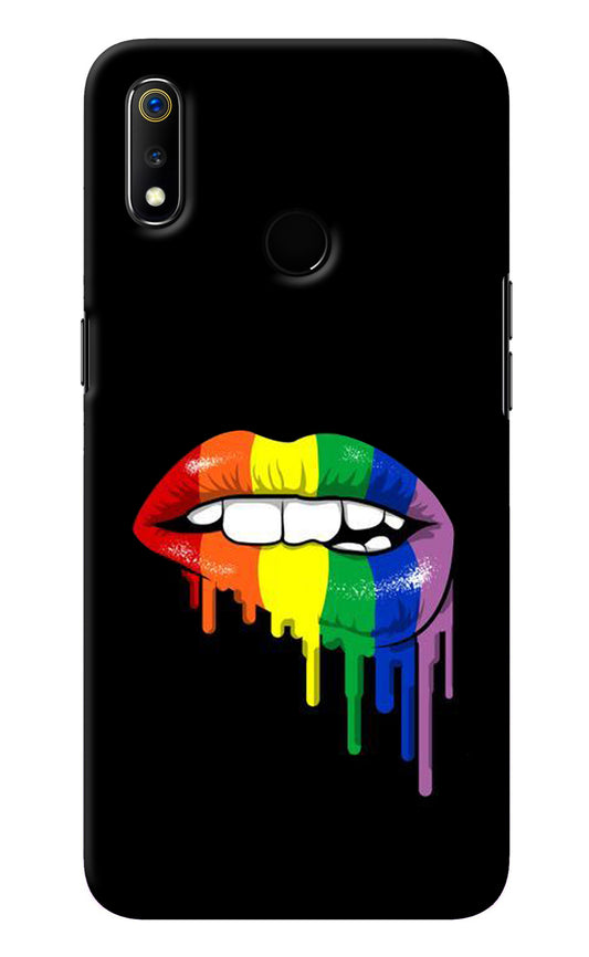 Lips Biting Realme 3 Back Cover