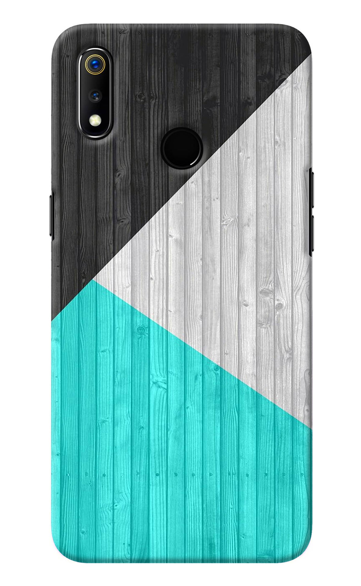 Wooden Abstract Realme 3 Back Cover