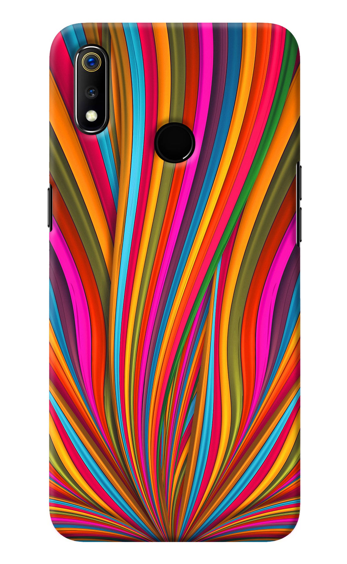 Trippy Wavy Realme 3 Back Cover