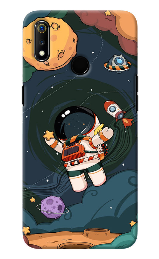 Cartoon Astronaut Realme 3 Back Cover