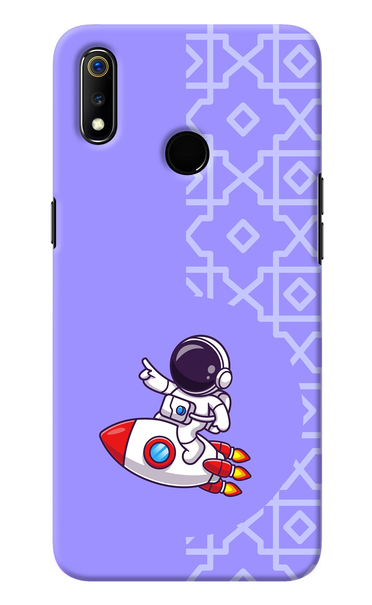 Cute Astronaut Realme 3 Back Cover