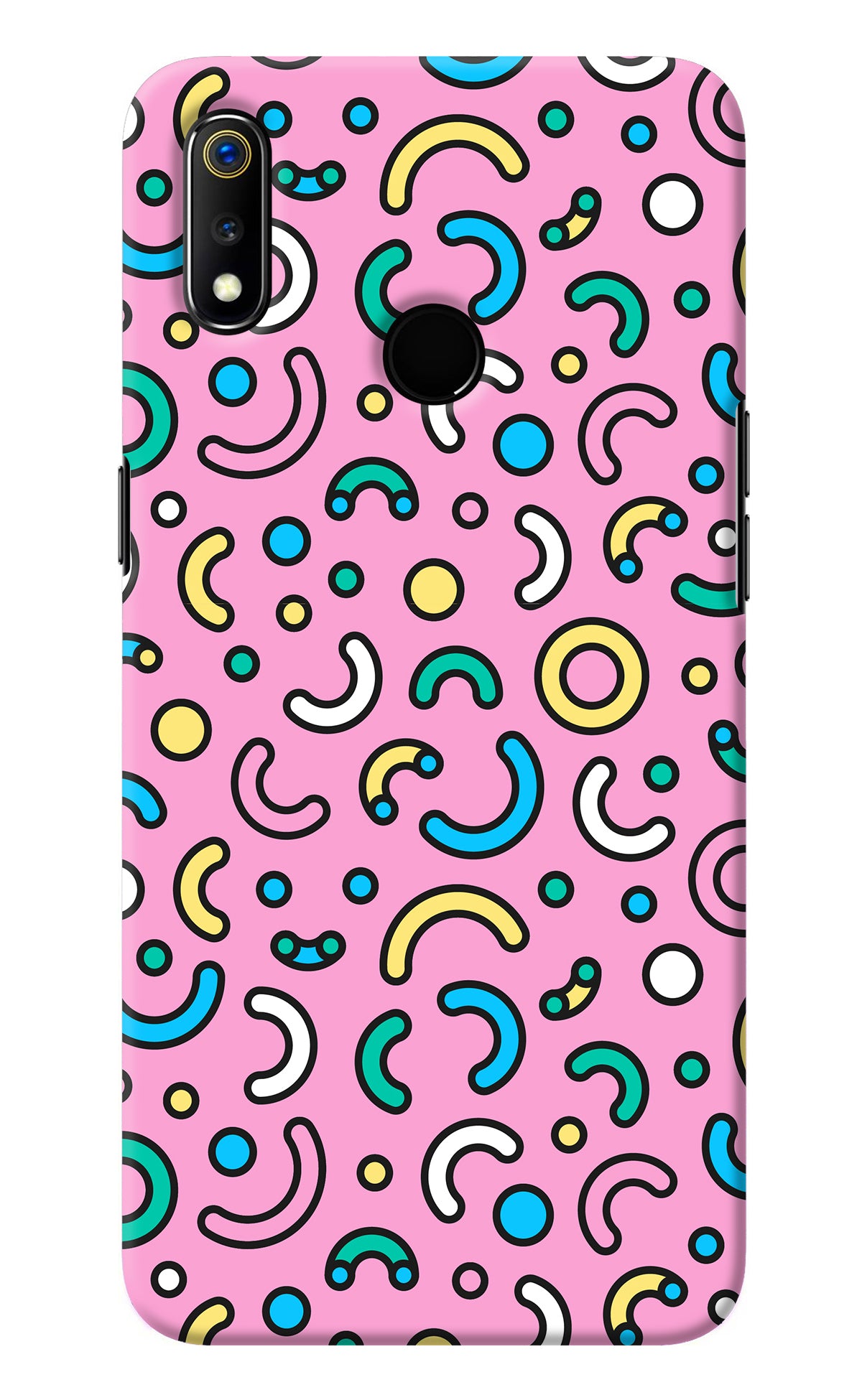 Memphis Design Realme 3 Back Cover