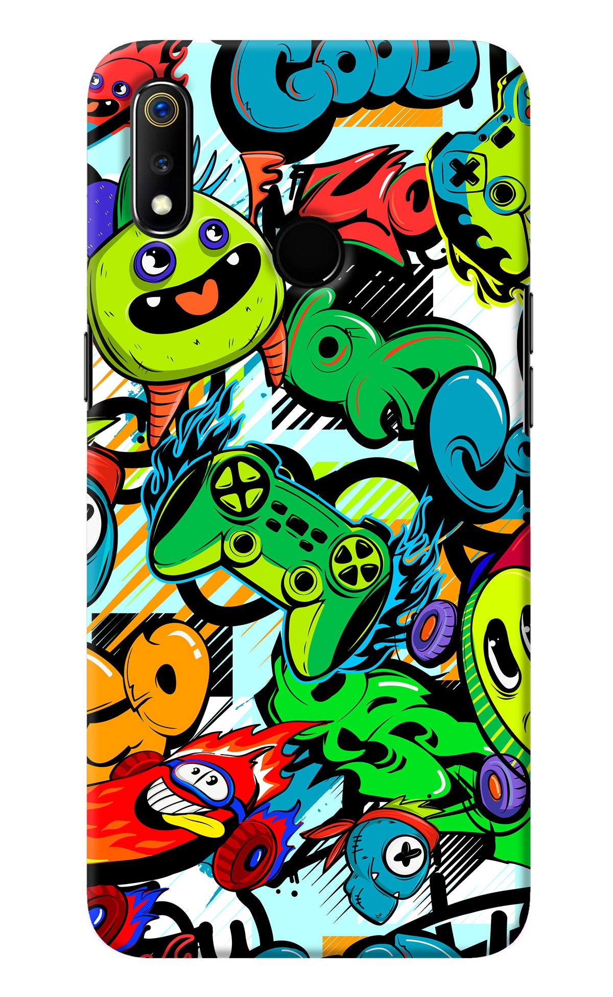 Game Doodle Realme 3 Back Cover