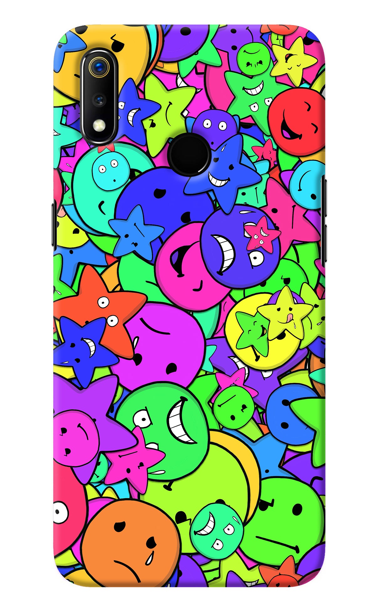 Fun Doodle Realme 3 Back Cover