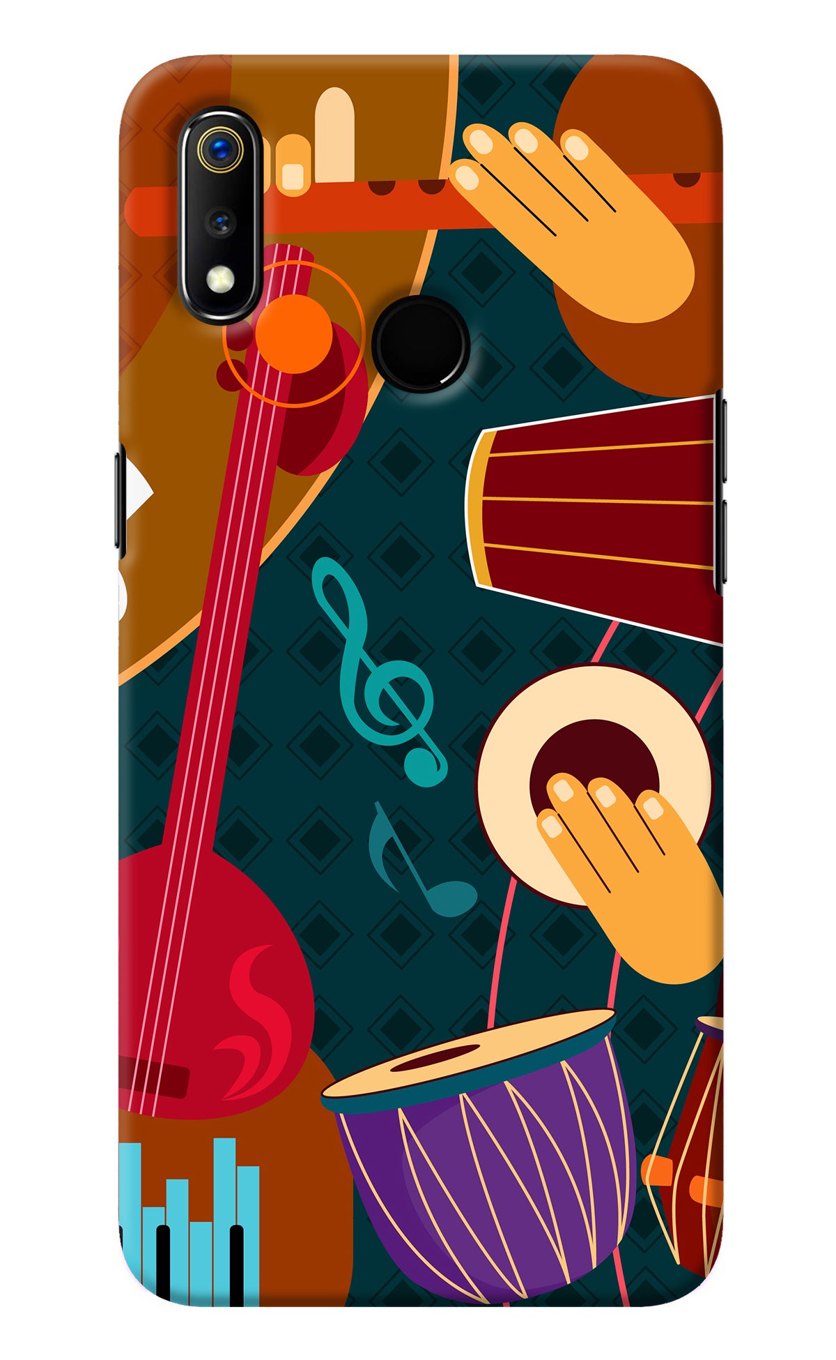 Music Instrument Realme 3 Back Cover