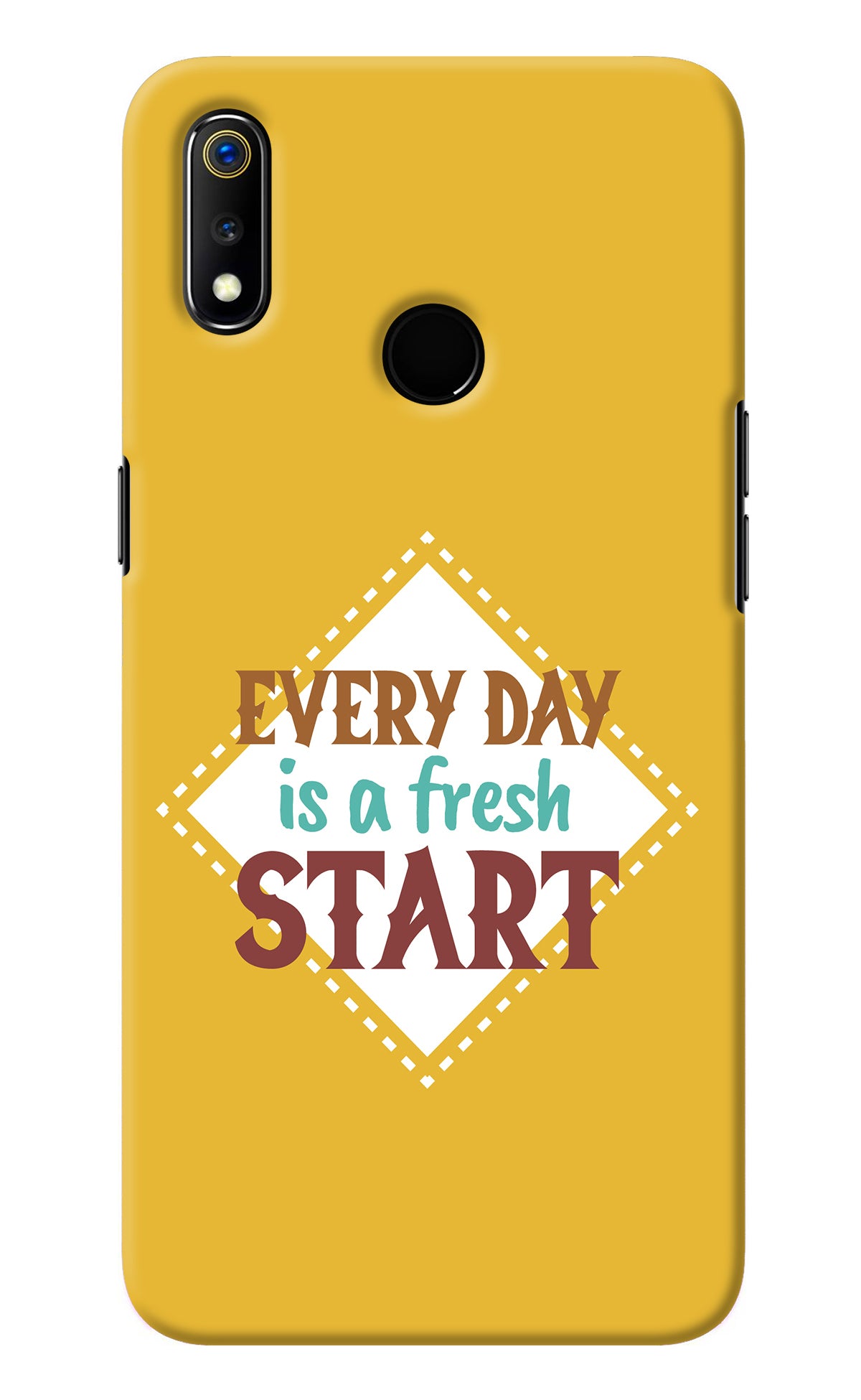 Every day is a Fresh Start Realme 3 Back Cover