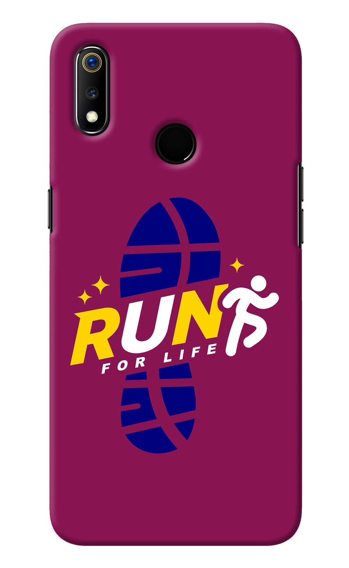 Run for Life Realme 3 Back Cover