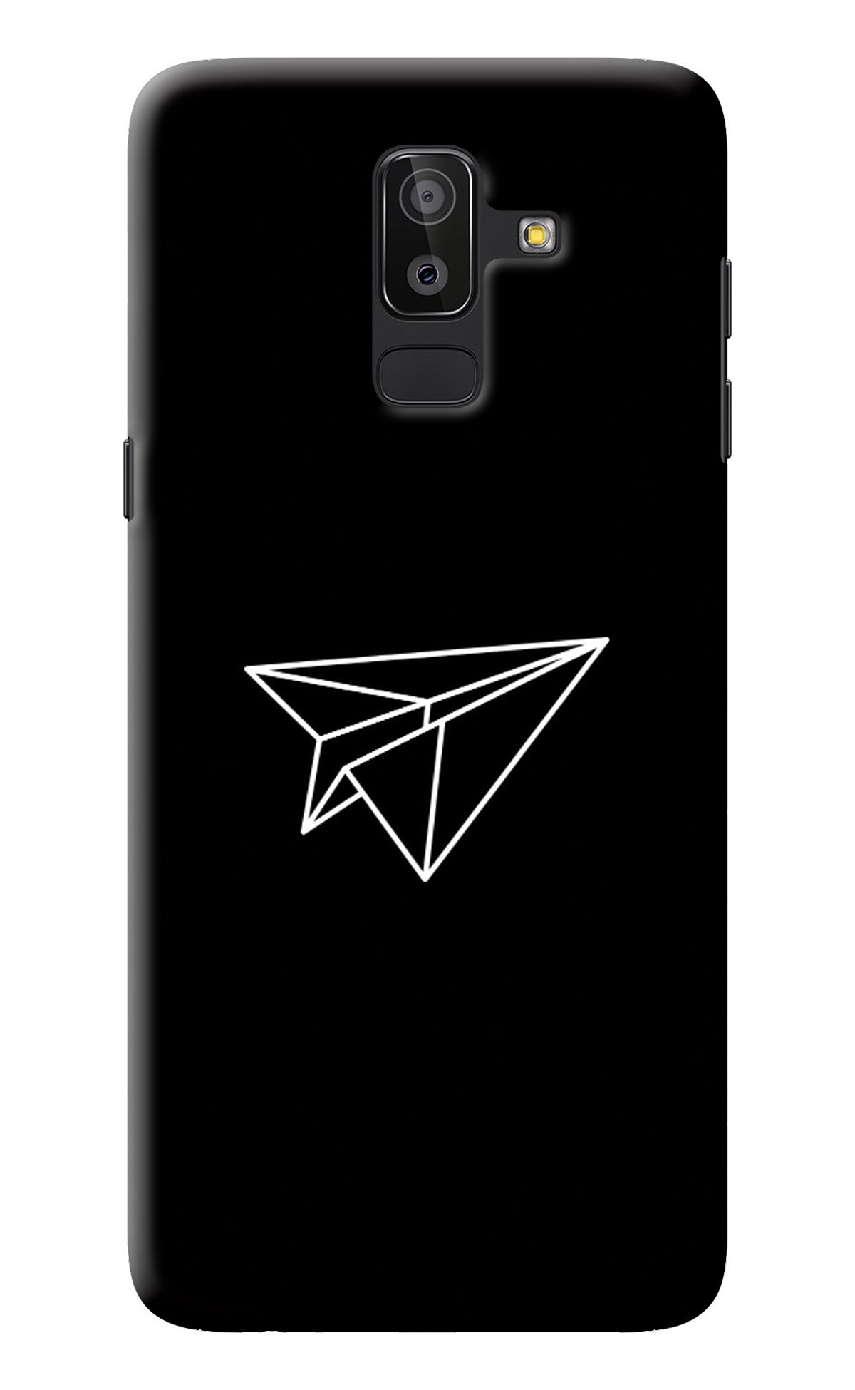 Paper Plane White Samsung On8 2018 Back Cover