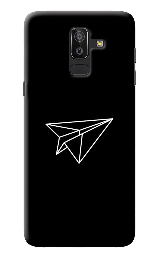 Paper Plane White Samsung On8 2018 Back Cover