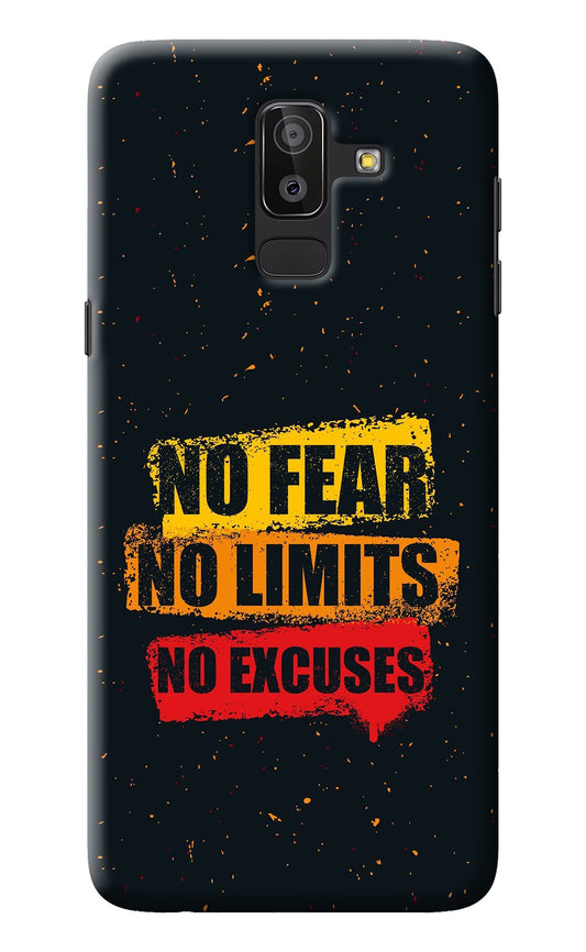 No Fear No Limits No Excuse Samsung On8 2018 Back Cover