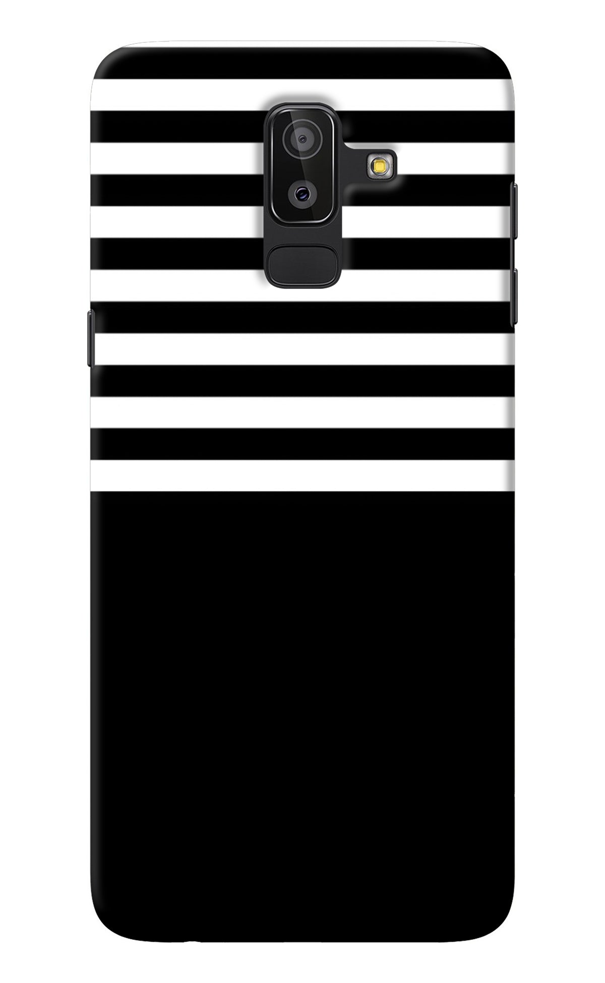 Black and White Print Samsung On8 2018 Back Cover