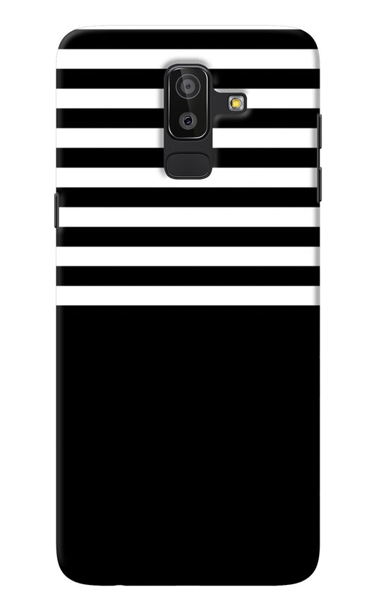 Black and White Print Samsung On8 2018 Back Cover