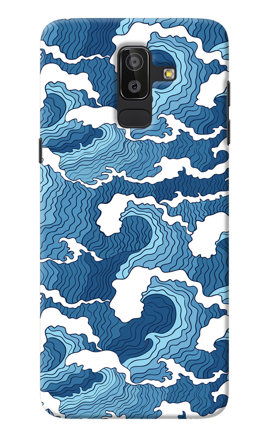 Blue Waves Samsung On8 2018 Back Cover