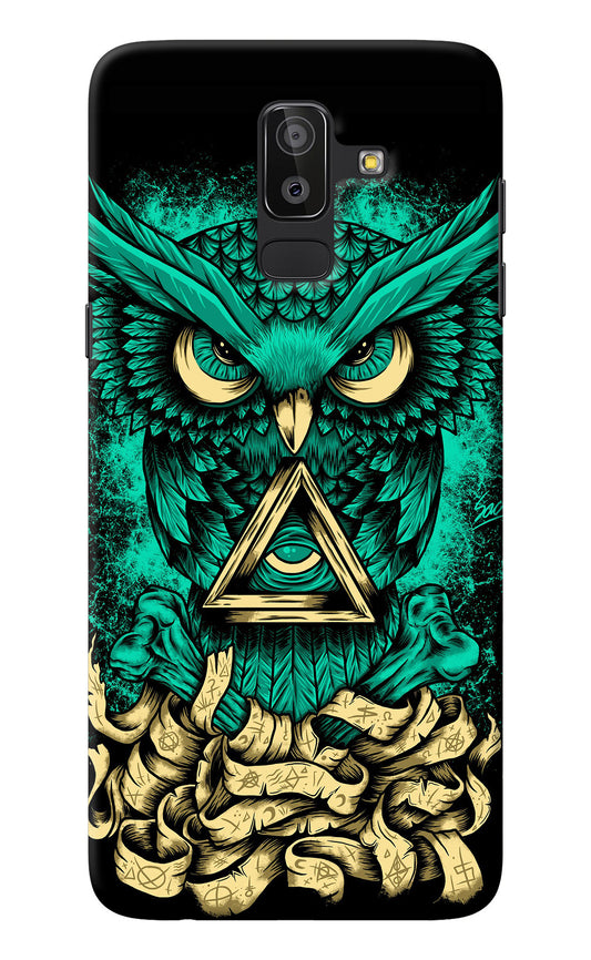 Green Owl Samsung On8 2018 Back Cover