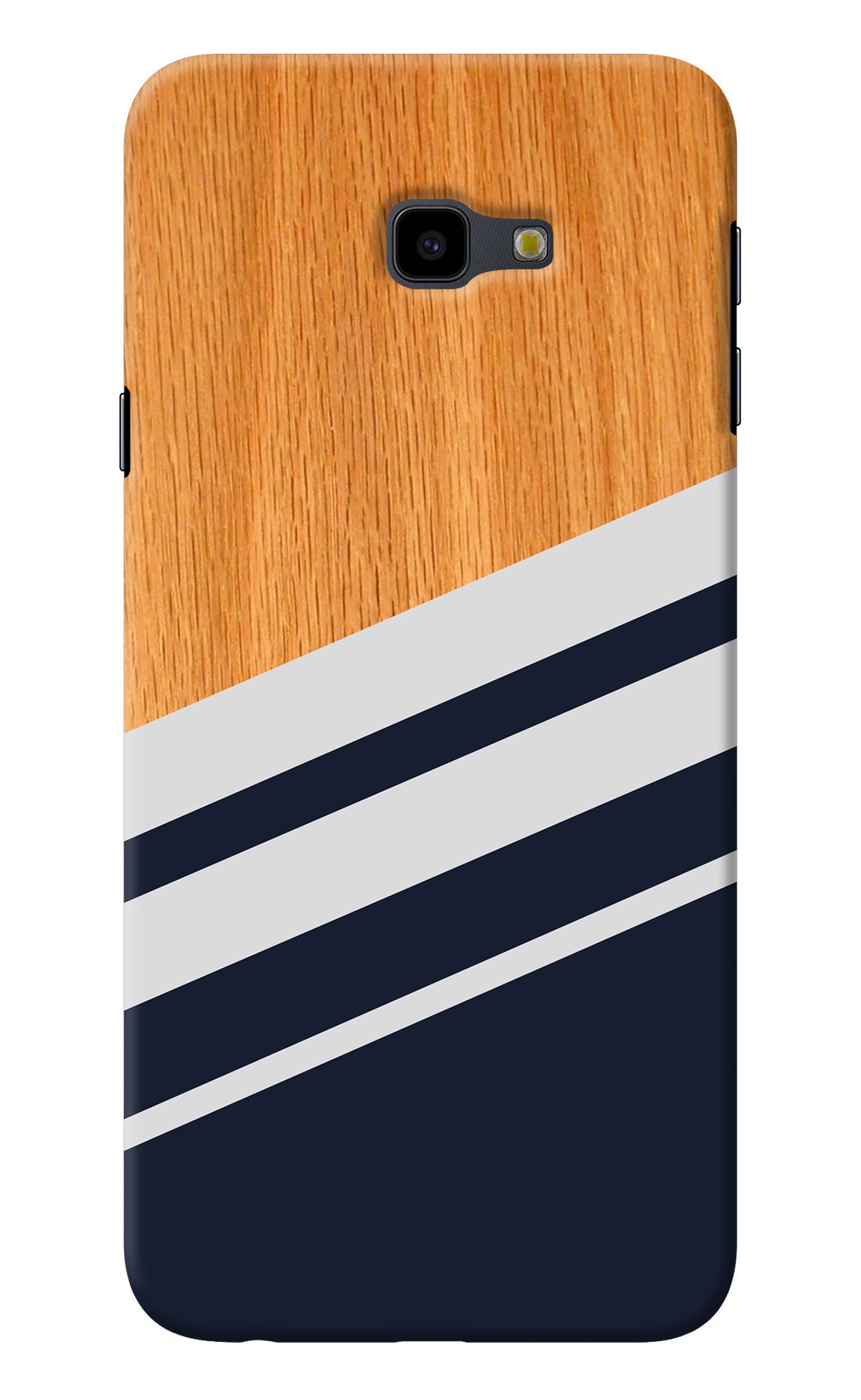 Blue and white wooden Samsung J4 Plus Back Cover