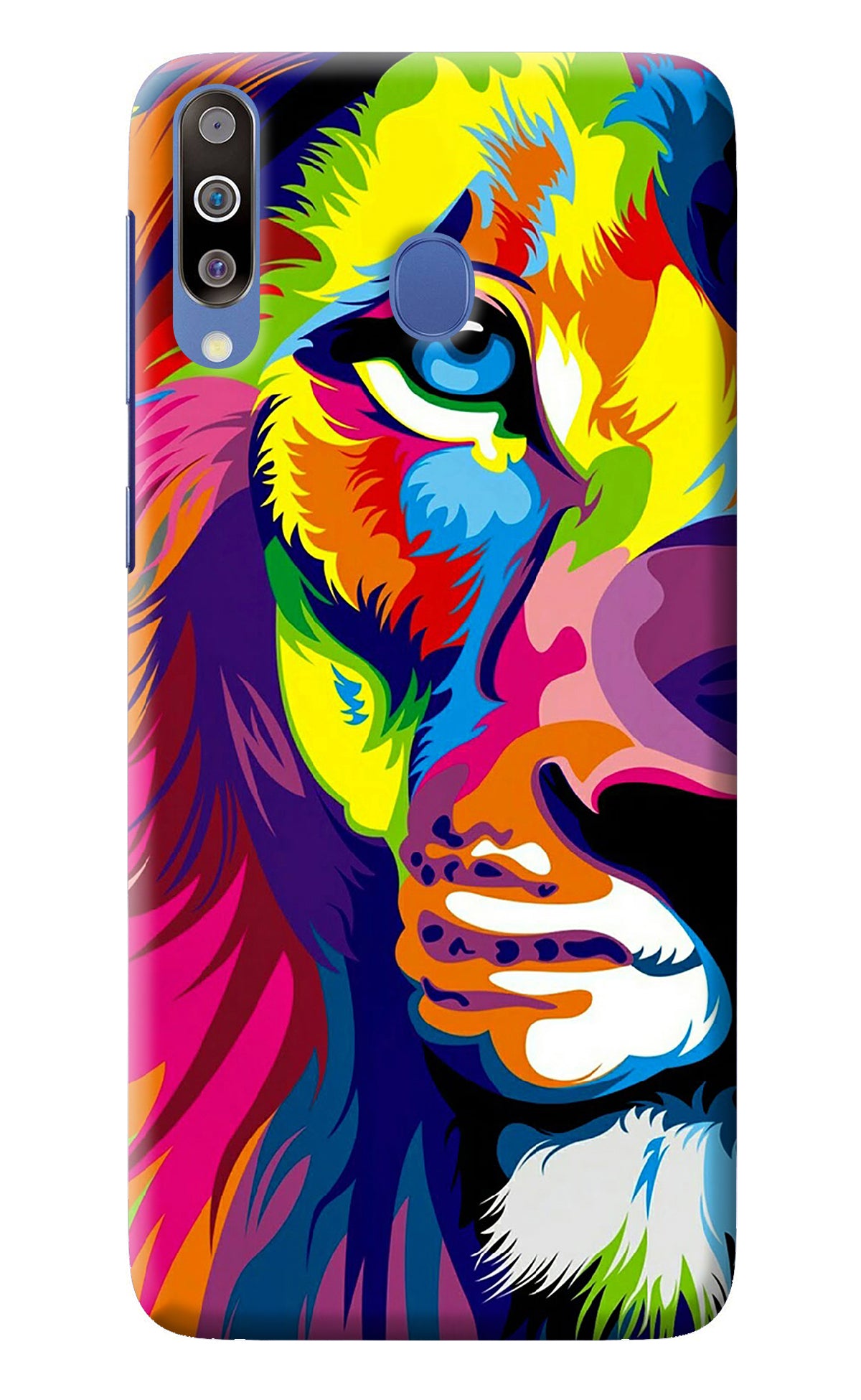 Lion Half Face Samsung M30/A40s Back Cover