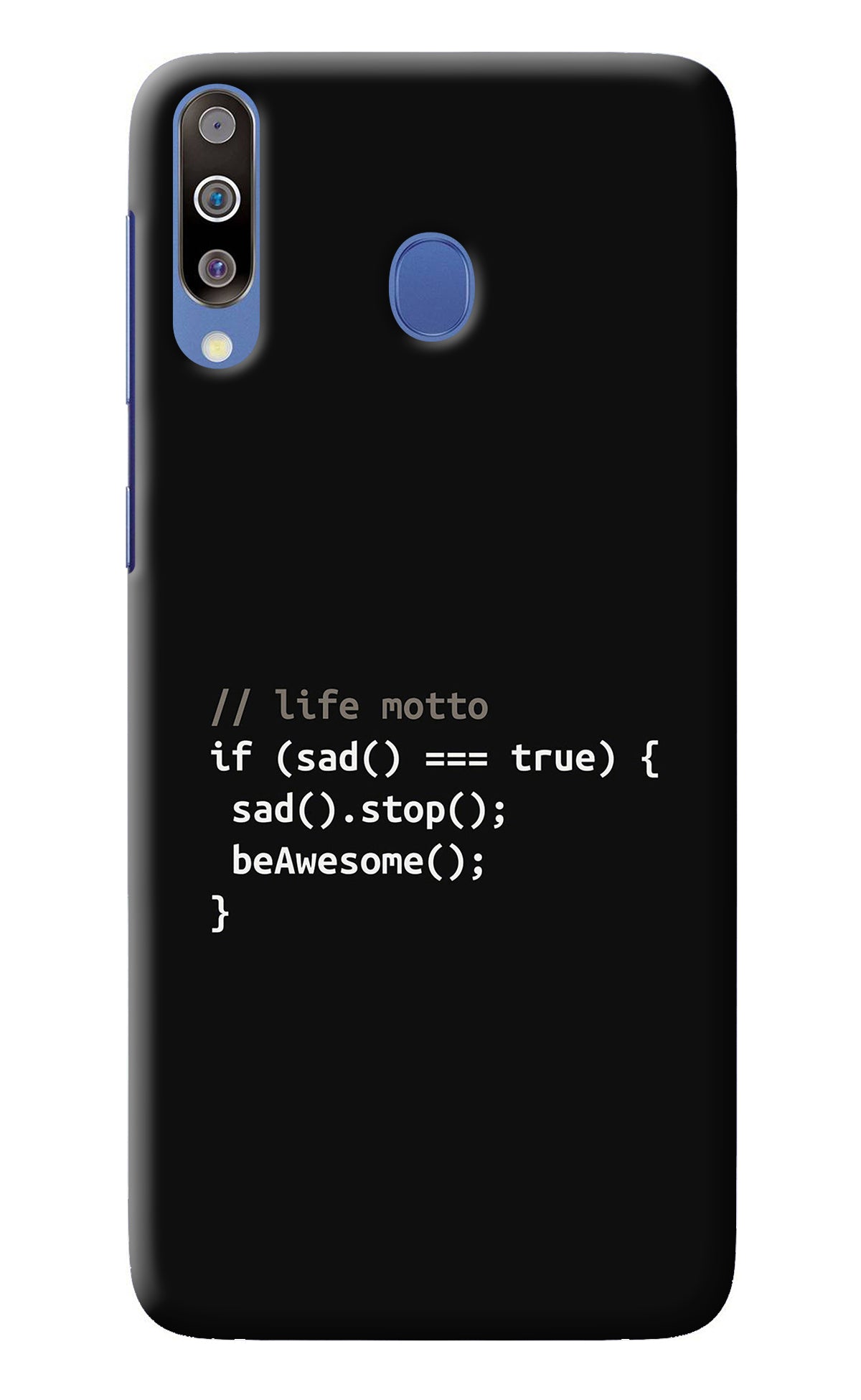 Life Motto Code Samsung M30/A40s Back Cover