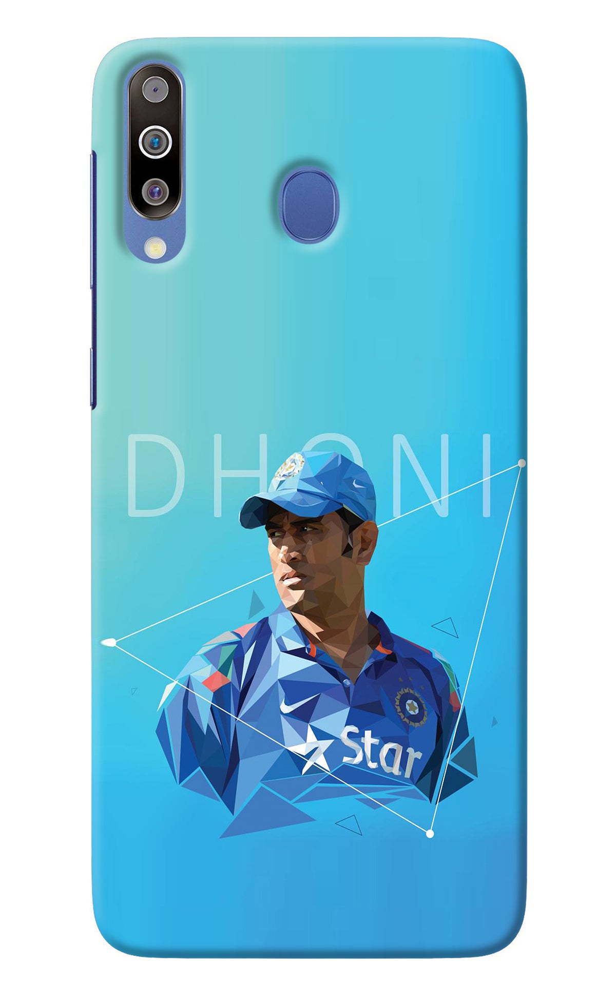 Dhoni Artwork Samsung M30/A40s Back Cover