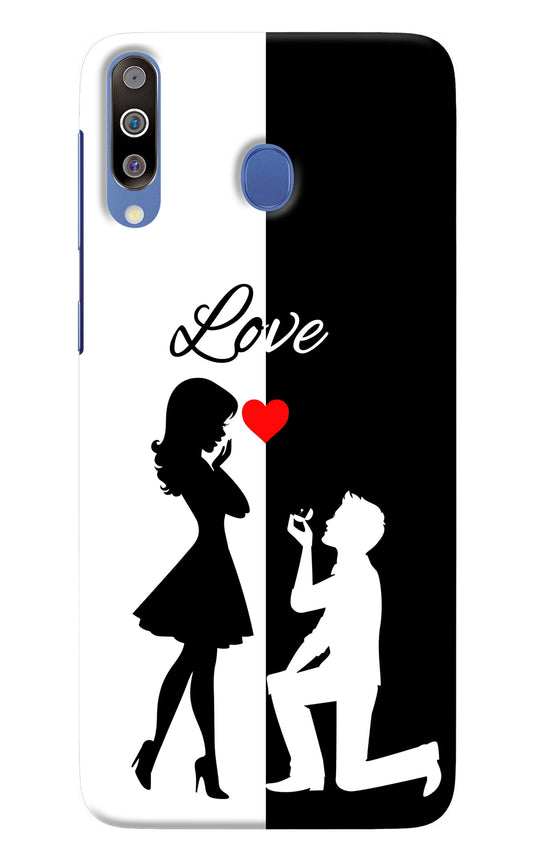 Love Propose Black And White Samsung M30/A40s Back Cover