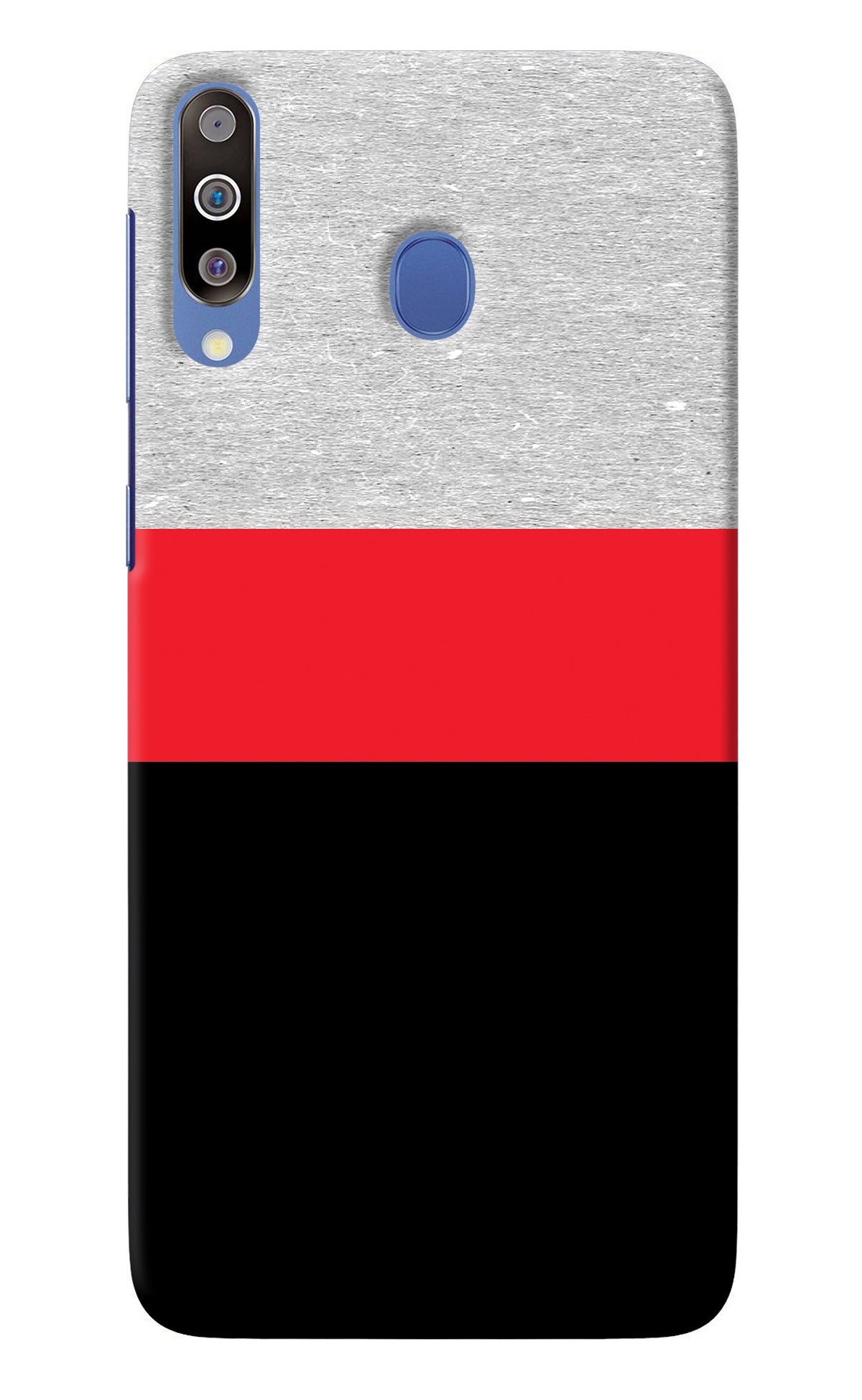 Tri Color Pattern Samsung M30/A40s Back Cover