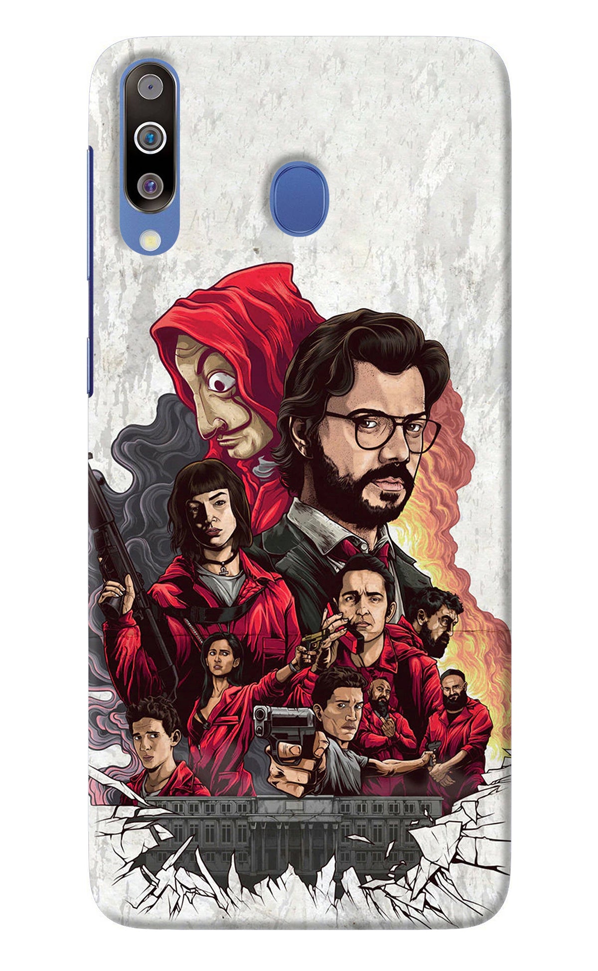 Money Heist Artwork Samsung M30/A40s Back Cover