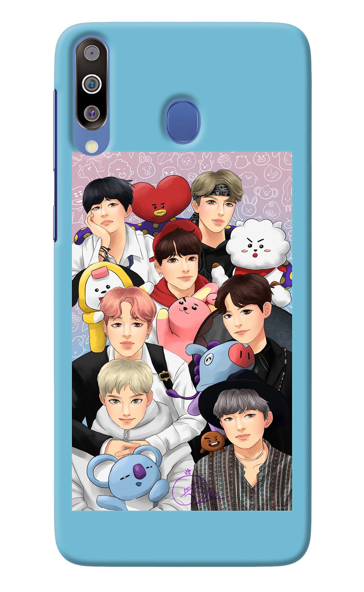 BTS with animals Samsung M30/A40s Back Cover